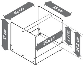 Kôš na kozubové drevo