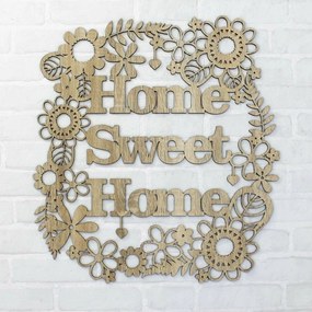 Drevený nápis na stenu - Home Sweet Home | DUBLEZ