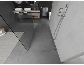 Mexen Kioto, priechodná sprchová zástena 100 x 200 cm, 8mm číre sklo, 2x chrómová stabilizačná rozpera, 800-100-002-01-00