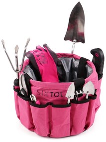 Sixtol Sada záhradného náradia Garden pink, 10 ks