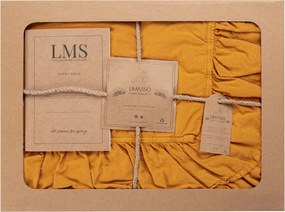 Obliečky Cotton 160x200cm mustard