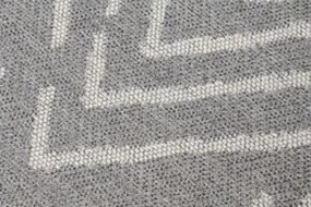 Koberec ARRUBA 4902 sivý kruh