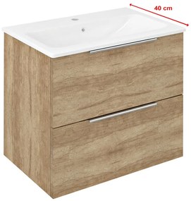 Sapho Sapho, CIRASA umývadlová skrinka 58x54x39cm, dub Alabama, CR592-2222
