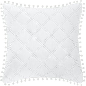 Obliečka na vankúš POMPOO biela Rozmer: 45x45 cm