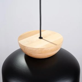 Sollux SL.1351 - Luster na lanku MARION 1xE27/15W/230V pr. 29,5 cm čierna