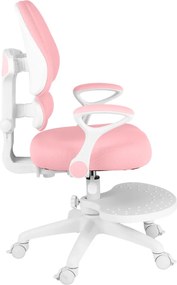 Detská rastúca stolička Neoseat KIDDY TWO — látka, prateľný poťah, ružová