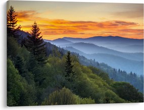 Obraz - Červánky v horách (70x50 cm)