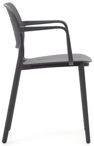 Sivá plastová záhradná stolička Morella – Kave Home