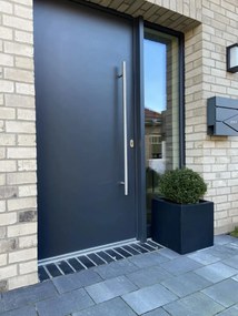 Kvetináč BLOCK, sklolaminát, 40x40x40 cm, antracit