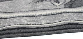 TA Koberec 1912A SIVÁ LACNÁ PP CRM Rozmer: 70x150 cm