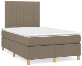 Boxspring posteľ s matracom sivohnedá 120x190 cm látka 3269948