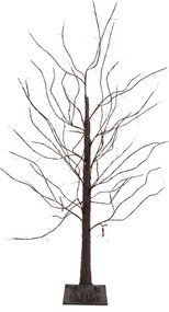 Vianočná stojaca lampa hnedý strom 120 cm vrátane LED s časovačom IP44 - Ki