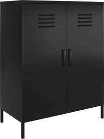 Čierna kovová skrinka 40x102x80 cm Mission District – Støraa