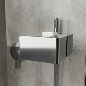 Rea Atlas, sprchovací kút 80 (dvere) x 90 (stena), pravá strana, 6mm číre sklo, chrómový profil, KPL-K4463