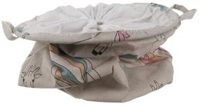 Kruzzel 22013 Kôš na hračky šedá s potlačou