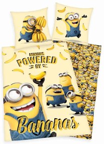 Herding Bavlnené posteľné prádlo Minions, 135 x200 cm, 80 x 80 cm