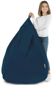 Plyšový sedací vak SAKO tmavomodrý