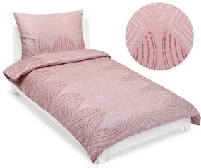 Bellatex Saténové prestieradlo Ornamentstaroružový , 140 x 200 cm, 70 x 90 cm, 140 x 200 cm, 70 x 90 cm