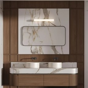 LED Kúpeľňové osvetlenie zrkadla LINEA LED/8W/230V 3000/4000/6000K IP44 45 cm čierne