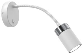 Milagro Flexibilná lampička JOKER 1xGU10/8W/230V biela/matný chróm MLP8533