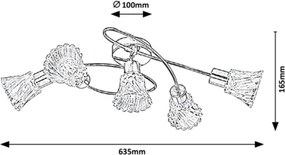 Rabalux - Bodové svietidlo 5xE14/40W/230V