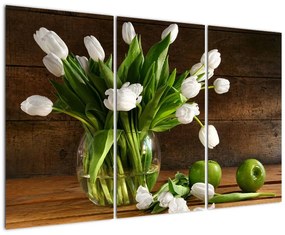 Váza s tulipány - obraz