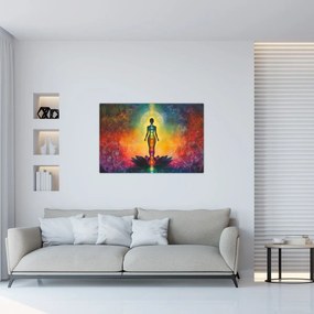 Obraz - Žena a čakry (90x60 cm)
