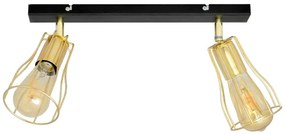 Bodové svietidlo TUBE 2xE27/15W/230V zlatá/čierna