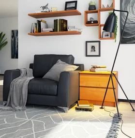 Nočný stolík K60 2SZ CLP olcha