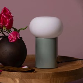 Brilliant - Stolná lampa KNUT 1xE27/25W/230V zelená/biela