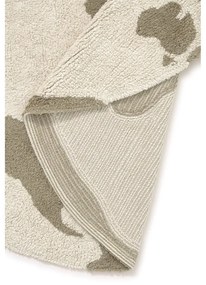 Zelený/krémový prateľný/ručne tkaný bavlnený detský koberec ø120 cm World Map – Lorena Canals