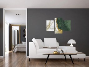 Obraz - Zelený mramor N⁰3 (90x60 cm)
