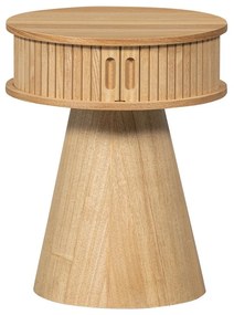 Nočný stolík v dekore borovice v prírodnej farbe Karri – WOOOD