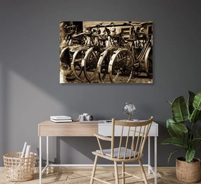 Obraz historické bicykle