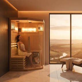 BPS-koupelny Fínska sauna Relax HYD-3939 120x120, 1-2 osoby