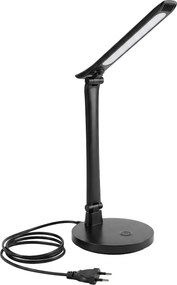 Toolight Toolight, JNH048-T, LED stolná lampa s 3 farbami svetla, 5 W, čierna, OSW-56240