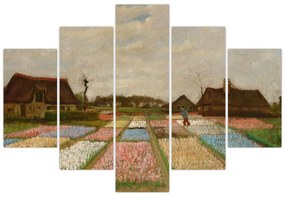Obraz - Vincent van Gogh, Flower Beds in Holland, reprodukcia (150x105 cm)