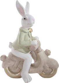 Veľkonočná dekorácia FIG 157A zajac na motorke