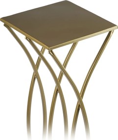 STOJAN NA KVETINÁČ TWIST 75X23X23 CM ZLATÁ