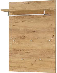 Vešiakový panel v dekore duba v prírodnej farbe Aledo – Germania