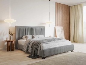 Manželská posteľ 160 cm Batam 160 (s roštom) (sivá). Vlastná spoľahlivá doprava až k Vám domov. 1098909