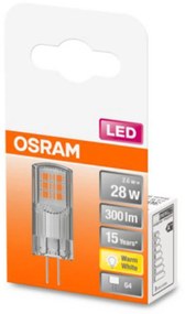 OSRAM LED kolíková žiarovka G4 2,6W, teplá, 300 lm