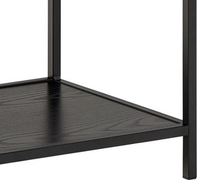 Knižnica Seaford IV 114 cm čierna