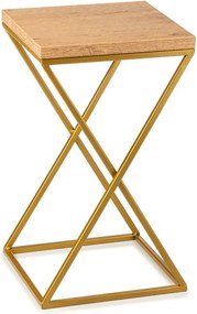 STOJAN NA KVETINÁČ LOFT6 40X24X24 CM ZLATÁ/HNEDÁ