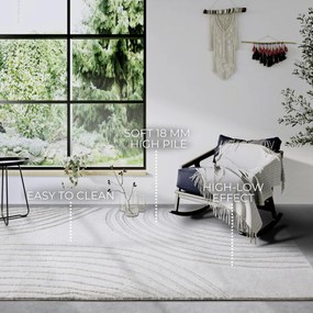 Kusový koberec Gallery 106086 Cream z kolekcie Elle, 160x235, biela, obývacia izba, ELLE Decoration