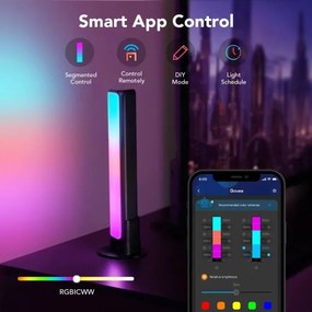 Govee - SADA 2x Flow Plus SMART LED TV & Gaming - RGBICWW Wi-Fi