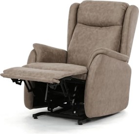 Polohovacie kreslo béžové, elektrické TV-L8902 LAN3