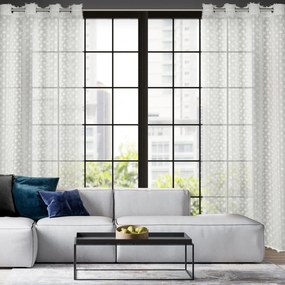 ZÁVES NA KRÚŽKOCH EVA MINGE AURELIA 135X250 CM KRÉMOVÁ