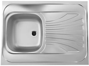 ALVEUS SETA24019 -Kuchynský drez CLASSIC+drezová batéria MINTAS 34 cm oceľ/čierna