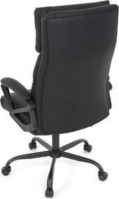 Kancelárske kreslo PEDRO — ekokoža, čierna